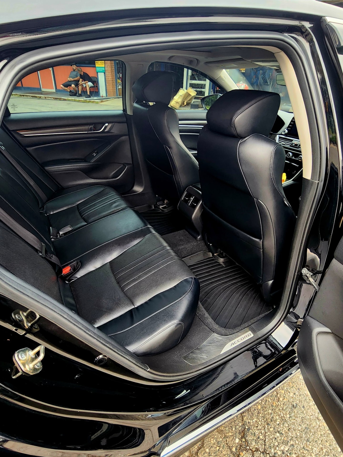 Honda Accord rear interior detail