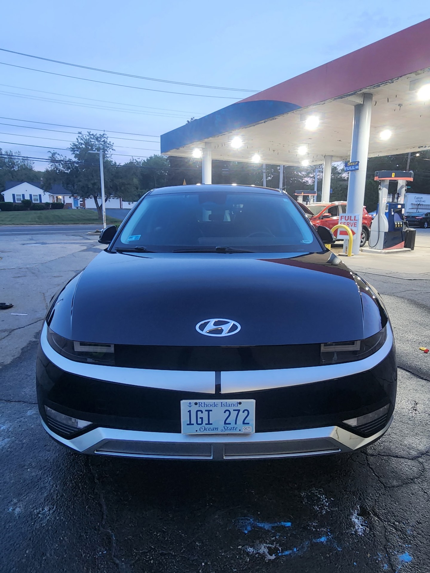 Black Hyundai Ioniq 5 front after detail