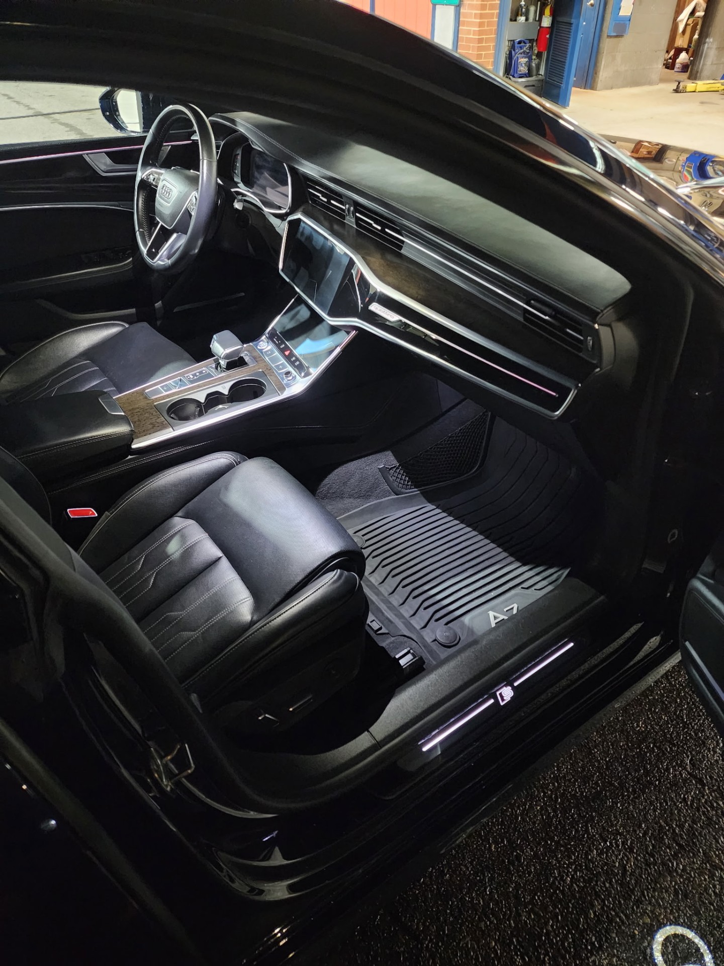 Audi A7 driver interior after detail